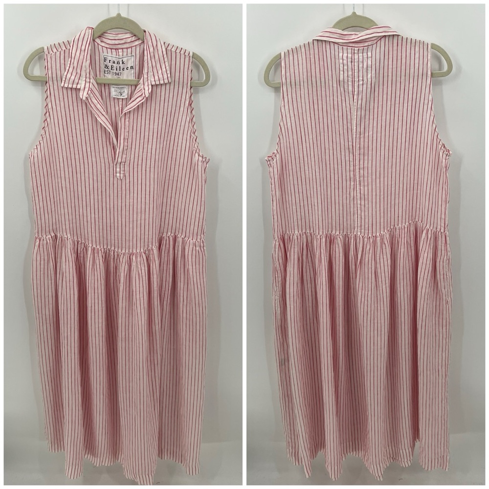 Frank & Eileen Daphne stripe linen dress - Picture 2 of 10